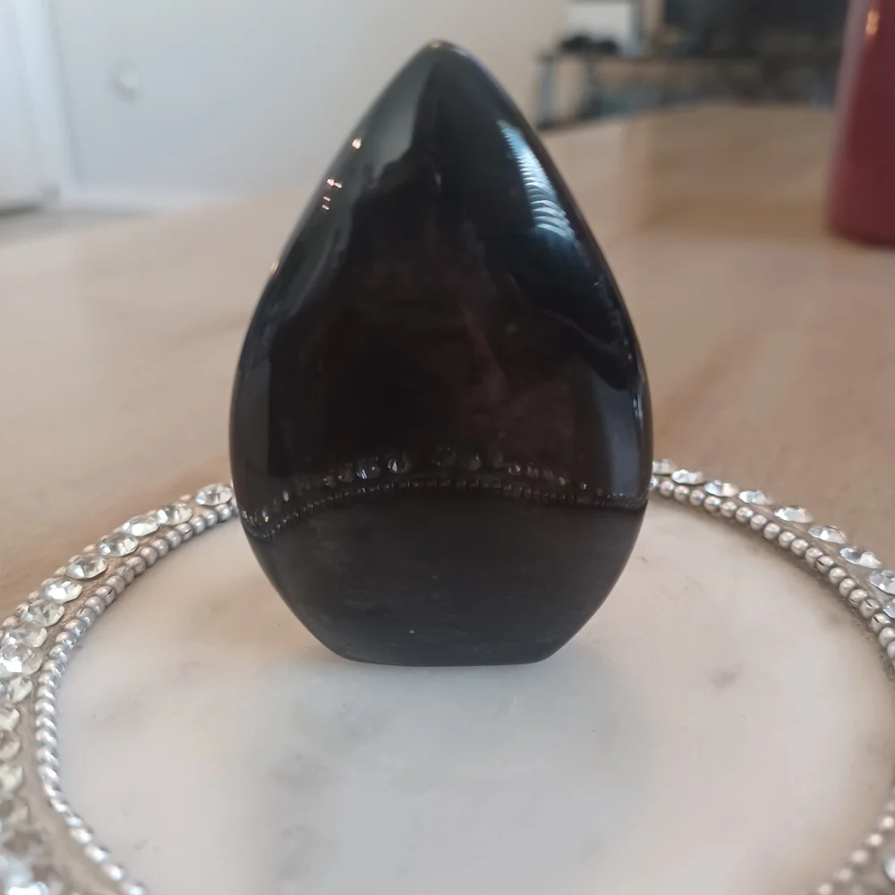 Natural Silver Flash Obsidian Stand-up Freeform Crystal - Picture 4 of 12